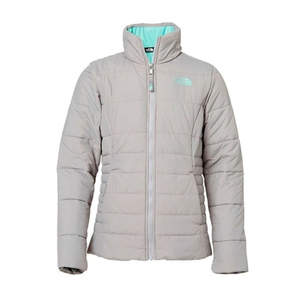 SOLD  The North Face Girls Harway Insulated Jacket    Grey teal sz L 14